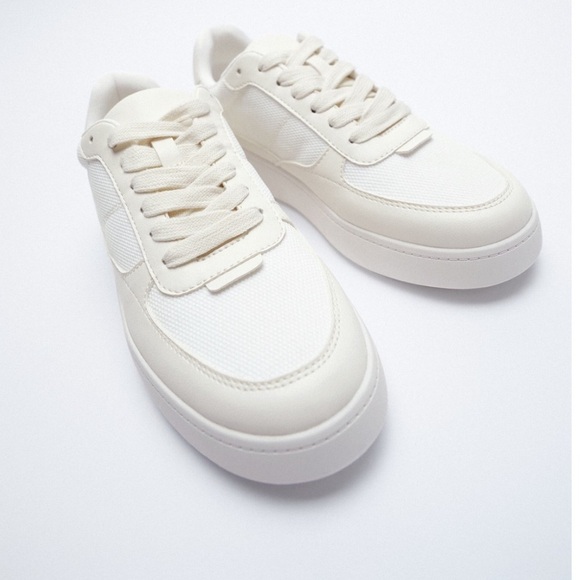 ZARA LACE-UP TRAINERS SNEAKERS - Picture 6 of 6